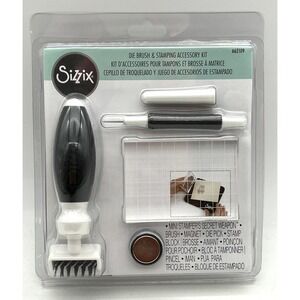 Sizzix Die Brush & Stamping Accessory Kit 662109 7pc Set New Sealed